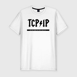 Мужская slim-футболка TCPIP Connecting people since 1972