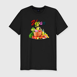 Мужская slim-футболка Вегетарианский набор