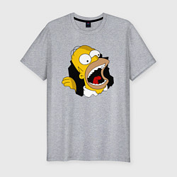 Мужская slim-футболка Симпсон Помогите!