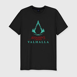 Футболка slim-fit Assassins Creed Valhalla - logo, цвет: черный