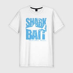 Мужская slim-футболка Наживка для акулы