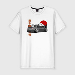 Мужская slim-футболка Nissan 350Z Back View