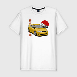 Мужская slim-футболка Honda Civic 5d Type-r
