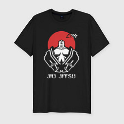Футболка slim-fit Jiu-Jitsu red sun, цвет: черный