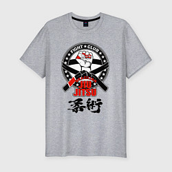 Мужская slim-футболка Jiu-jitsu Brazilian fight club