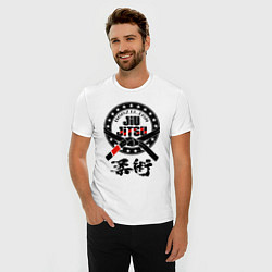 Футболка slim-fit Brazilian fight club Jiu jitsu, цвет: белый — фото 2