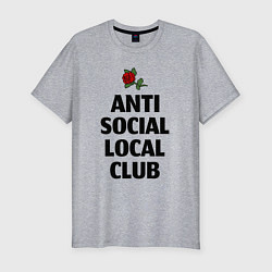 Мужская slim-футболка Anti social local club