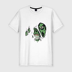 Мужская slim-футболка Zombie Monster