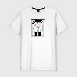 Мужская slim-футболка Царапки