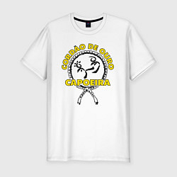 Мужская slim-футболка Capoeira Cordao de ouro