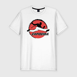 Мужская slim-футболка Capoeira - fighter jump