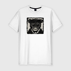 Мужская slim-футболка Старый медведь