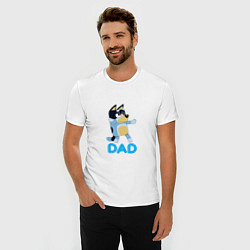 Футболка slim-fit Doggy Dad, цвет: белый — фото 2