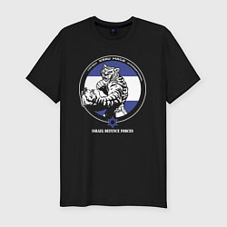 Мужская slim-футболка Krav-maga emblem tiger