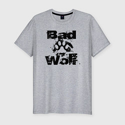 Мужская slim-футболка Bad Wolf - Злой волк