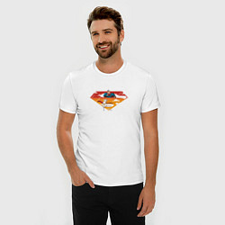 Футболка slim-fit Супермен и его пес Крипто DC Лига Суперпитомцы, цвет: белый — фото 2