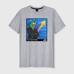 Футболка slim-fit Pepe Stonks, цвет: меланж