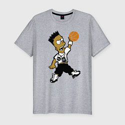 Мужская slim-футболка Bart Jordan Simpson