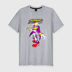 Мужская slim-футболка Sonic - ласточка Вейв - Free riders