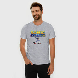 Футболка slim-fit Sonic colors - Hedgehog, цвет: меланж — фото 2