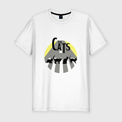 Мужская slim-футболка The Cats