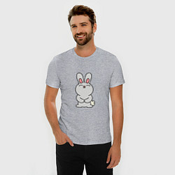 Футболка slim-fit Cute Rabbit, цвет: меланж — фото 2