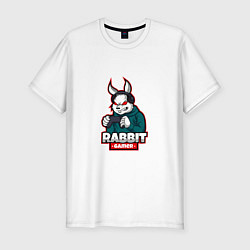 Мужская slim-футболка Rabbit Gamer