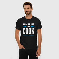 Футболка slim-fit Trust me Im cook, цвет: черный — фото 2