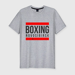 Мужская slim-футболка Novosibirsk boxing team