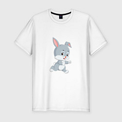 Футболка slim-fit Bunny Run, цвет: белый