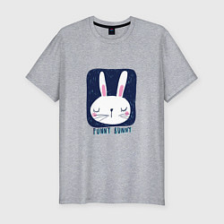Мужская slim-футболка Funny - Bunny