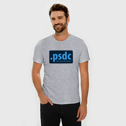 Футболка slim-fit Adobe Cloud Technologies PSDC - Полный Пипец, цвет: меланж — фото 2