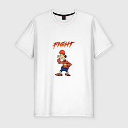 Футболка slim-fit Джимми Гокинс-fight, цвет: белый