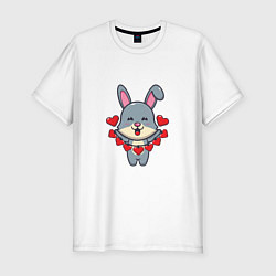 Футболка slim-fit Love Rabbit, цвет: белый