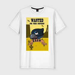 Мужская slim-футболка Wanted Crow