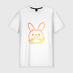 Футболка slim-fit Summer Bunny, цвет: белый