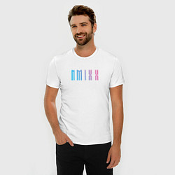 Футболка slim-fit Nmixx kpop группа, цвет: белый — фото 2