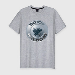 Мужская slim-футболка Buick Wildcat - logotype