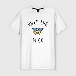 Футболка slim-fit What The Duck?, цвет: белый