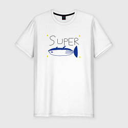 Мужская slim-футболка БТС - Супер лосось
