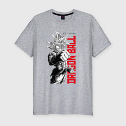 Футболка slim-fit Dragon Ball - Son Goku - Character, цвет: меланж