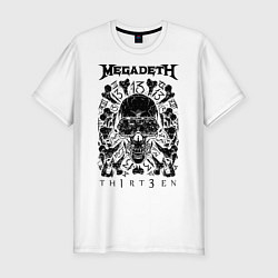 Футболка slim-fit Megadeth Thirteen, цвет: белый
