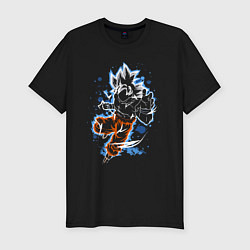 Футболка slim-fit Dragon Ball - Son Goku - neon, цвет: черный