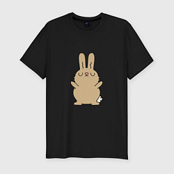 Мужская slim-футболка Rabbit chill