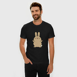 Футболка slim-fit Rabbit chill, цвет: черный — фото 2