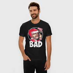 Футболка slim-fit Bad Santa - Screw you, цвет: черный — фото 2