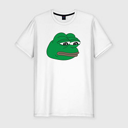 Мужская slim-футболка Лягушонок Пепе-Frog Pepe