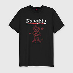 Мужская slim-футболка Naughty elf