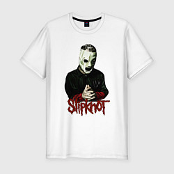 Мужская slim-футболка Slipknot mask