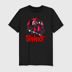 Футболка slim-fit Slipknot rock, цвет: черный